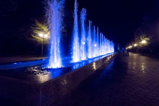 Светомузыкальный фонтан в Казани